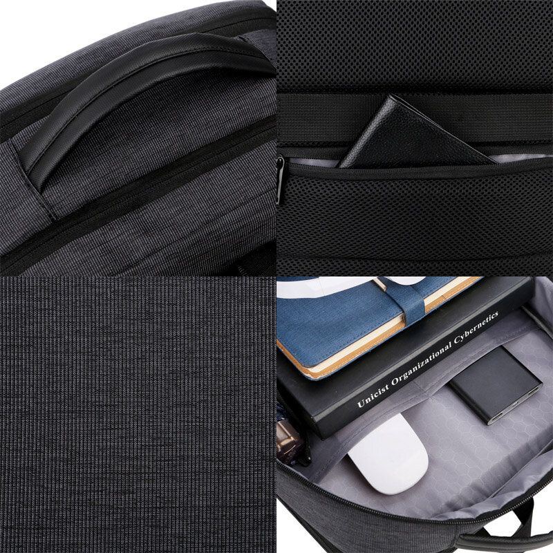 Heren Oxford 15.6 Inch Laptop Usb Opladen Anti-diefstal Zakelijke Laptoptas Rugzak