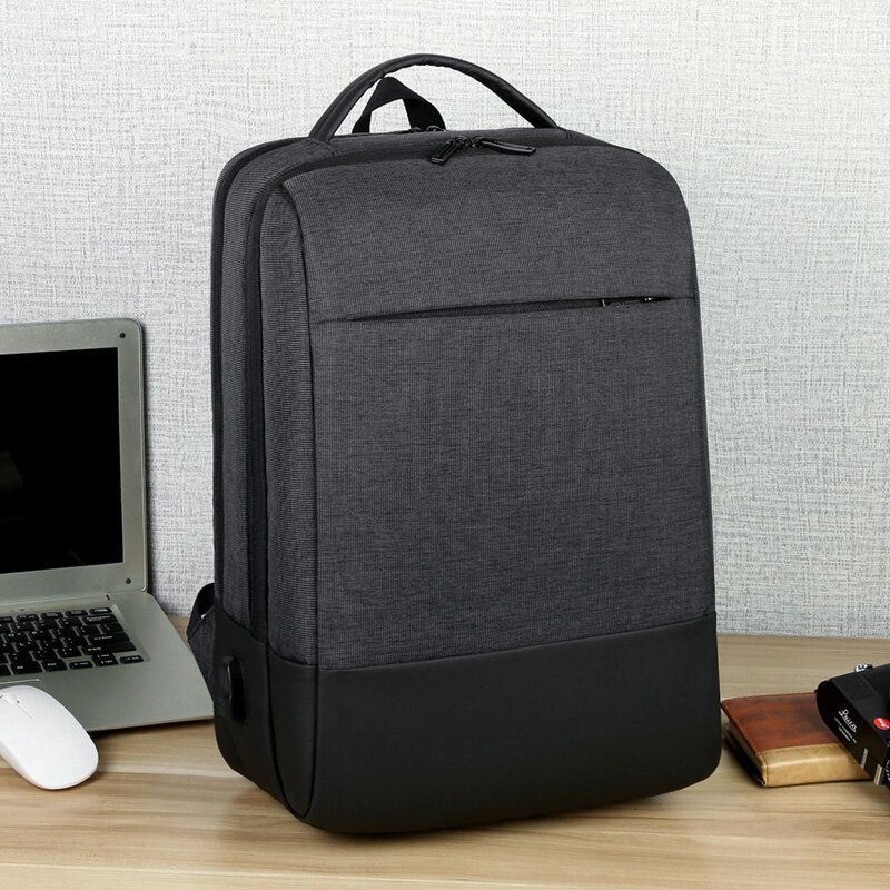 Heren Oxford 15.6 Inch Laptop Usb Opladen Anti-diefstal Zakelijke Laptoptas Rugzak