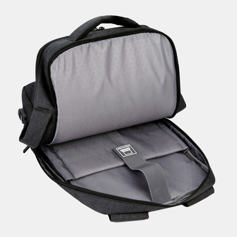 Heren Oxford 15.6 Inch Usb Opladen Zakelijke Laptoptas Rugzak