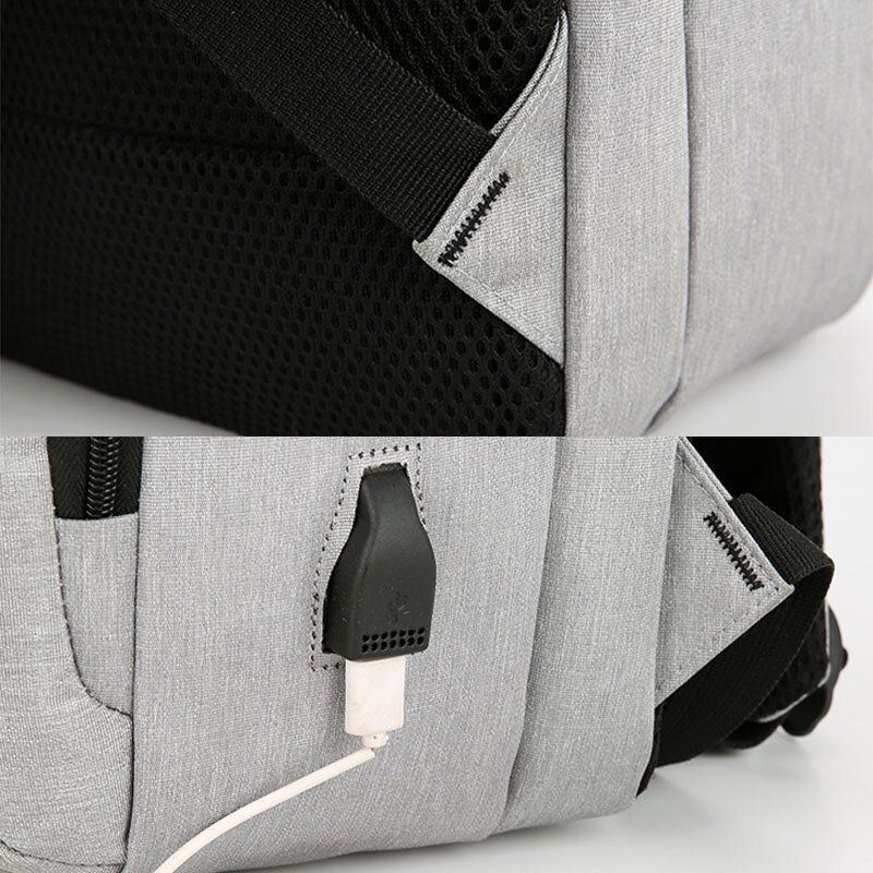 Heren Usb Opladen Waterdichte Grote Capaciteit Zakelijke Reizen 16 Inch Laptoptas Reistas Rugzak