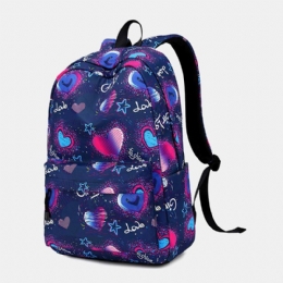 Love Pattern Schooltas 15.6-inch Laptoprugzak Dagrugzak Voor Dames