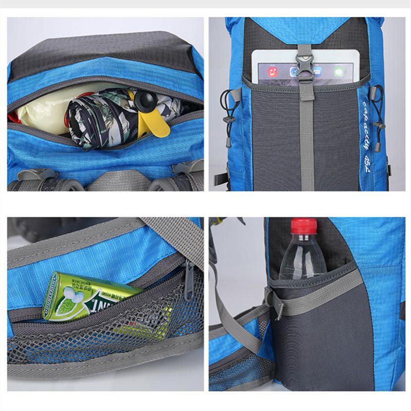 Nylon Waterdichte 55l Outdoor Sportrugzak Voor Klimmen En Wandelen