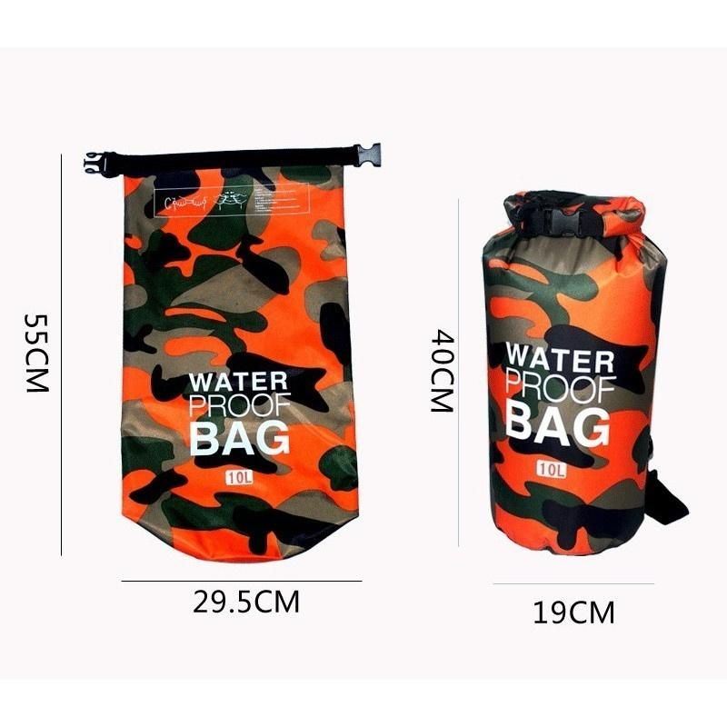 Waterdichte Lichtgewicht Outdoortas Voor Heren Camouflage Dry Bag Camo Compressiezak