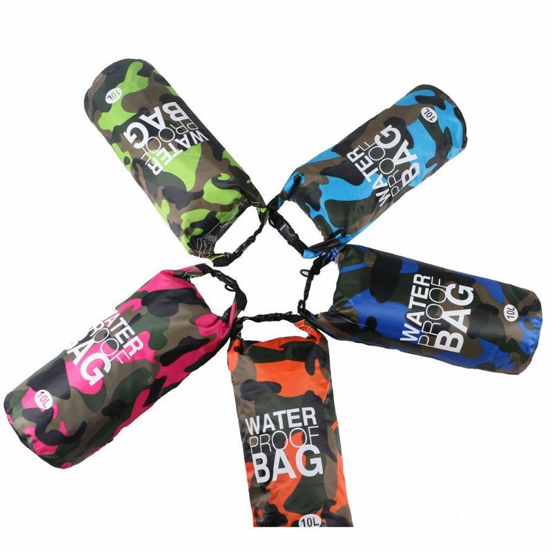 Waterdichte Lichtgewicht Outdoortas Voor Heren Camouflage Dry Bag Camo Compressiezak