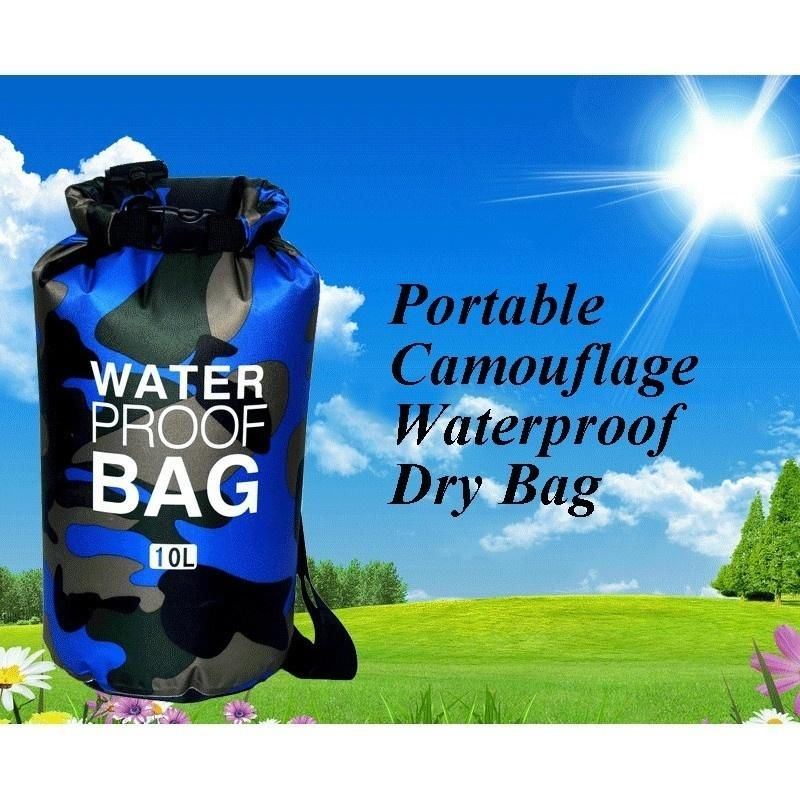 Waterdichte Lichtgewicht Outdoortas Voor Heren Camouflage Dry Bag Camo Compressiezak