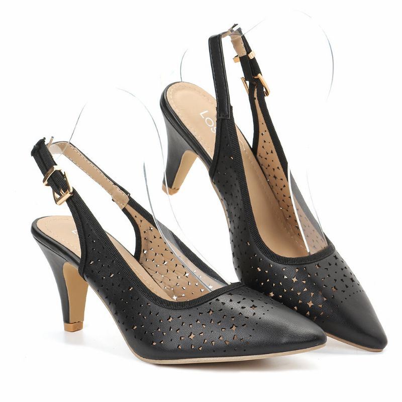 Dames Uitgeholde Puntige Teen Slingback Elegante Kantoor Pumps