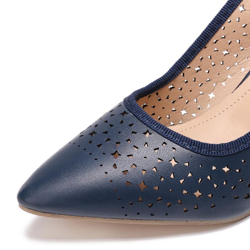 Dames Uitgeholde Puntige Teen Slingback Elegante Kantoor Pumps