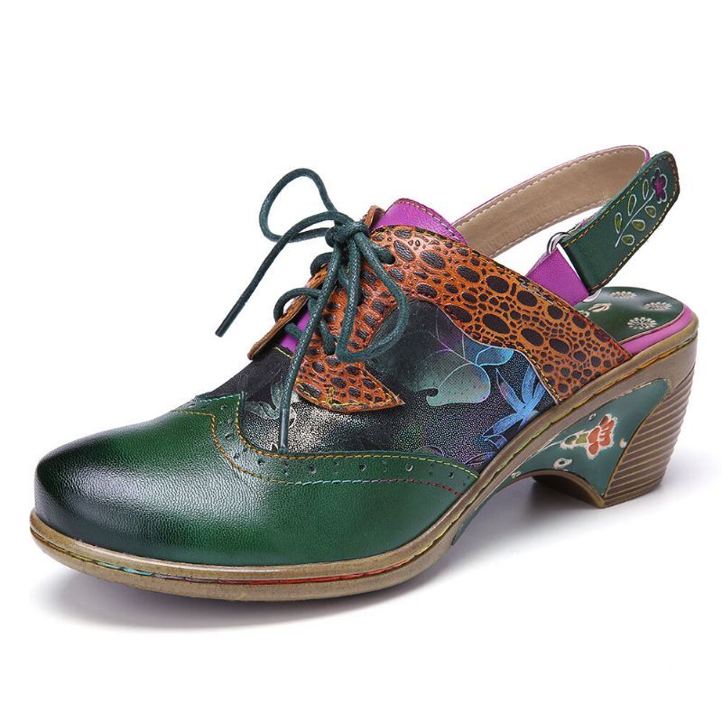 Vintage Lederen Twee-weg Afneembare Riem Voor Dames Slip-on Muiltjes Veterschoenen Met Haaklus En Slingback-pumps