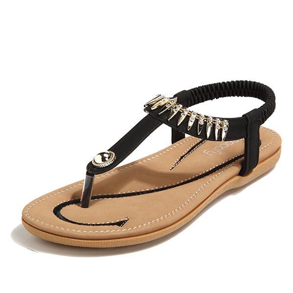 Big Size Dames Zomer Soft Sole Slip On Outdoor Strand Sandalen