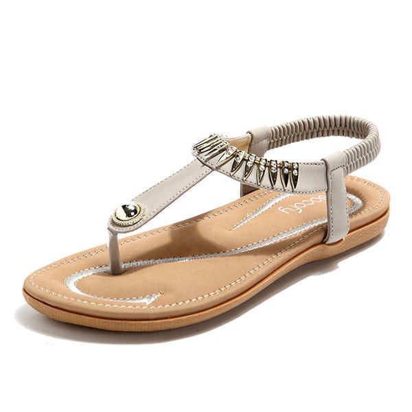 Big Size Dames Zomer Soft Sole Slip On Outdoor Strand Sandalen