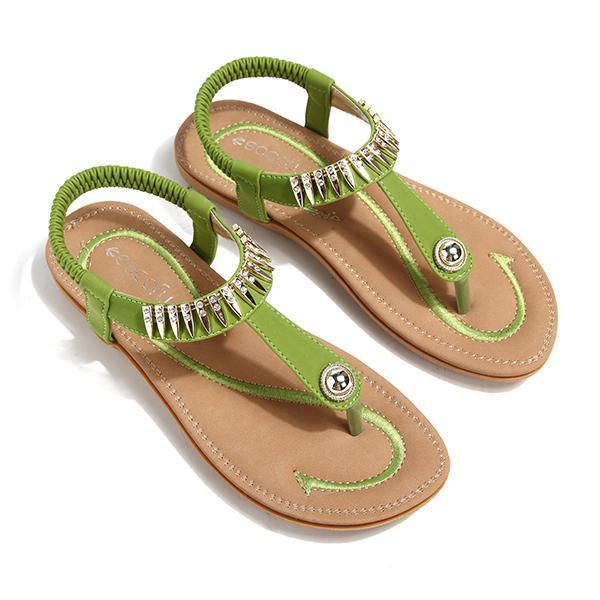 Big Size Dames Zomer Soft Sole Slip On Outdoor Strand Sandalen