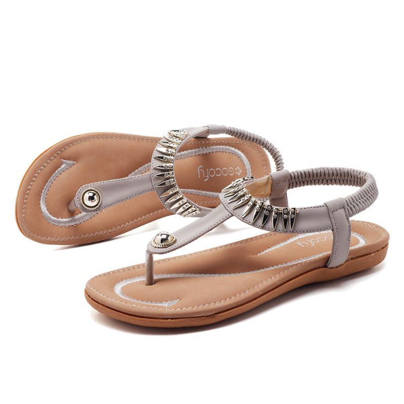 Big Size Dames Zomer Soft Sole Slip On Outdoor Strand Sandalen