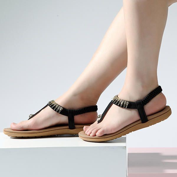 Big Size Dames Zomer Soft Sole Slip On Outdoor Strand Sandalen