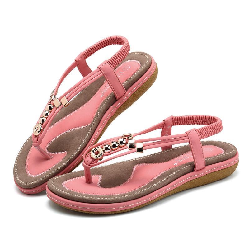 Boheemse Comfortabele Casual Platte Sandalen Voor Dames