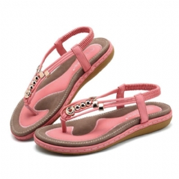 Boheemse Comfortabele Casual Platte Sandalen Voor Dames