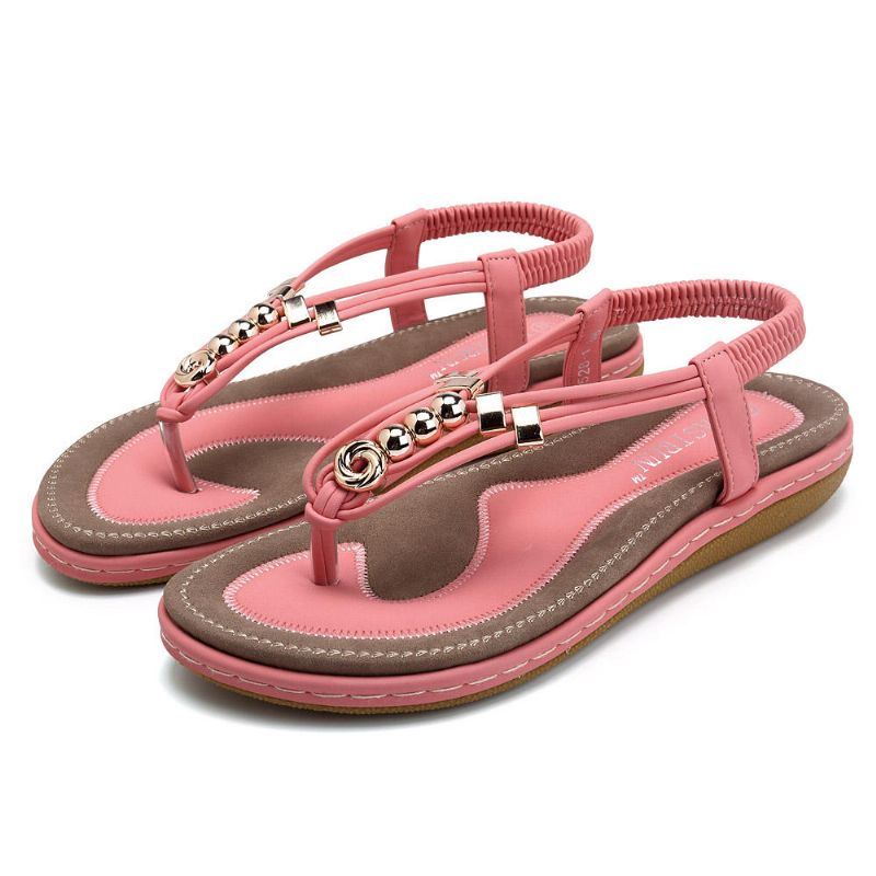 Boheemse Comfortabele Casual Platte Sandalen Voor Dames