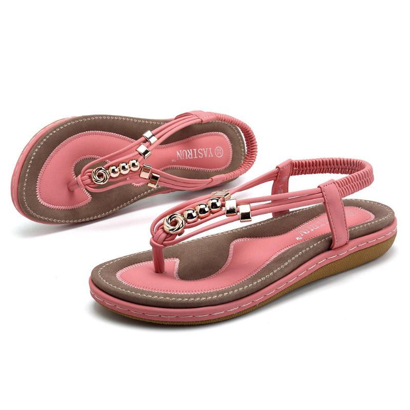 Boheemse Comfortabele Casual Platte Sandalen Voor Dames