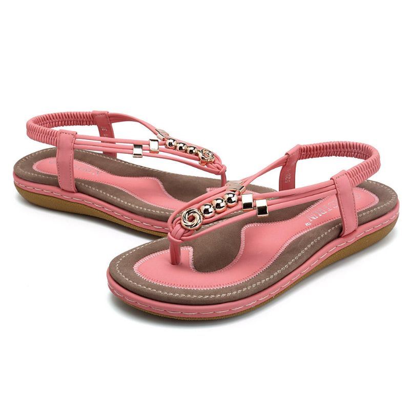 Boheemse Comfortabele Casual Platte Sandalen Voor Dames