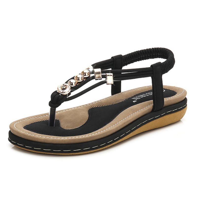 Boheemse Comfortabele Casual Platte Sandalen Voor Dames