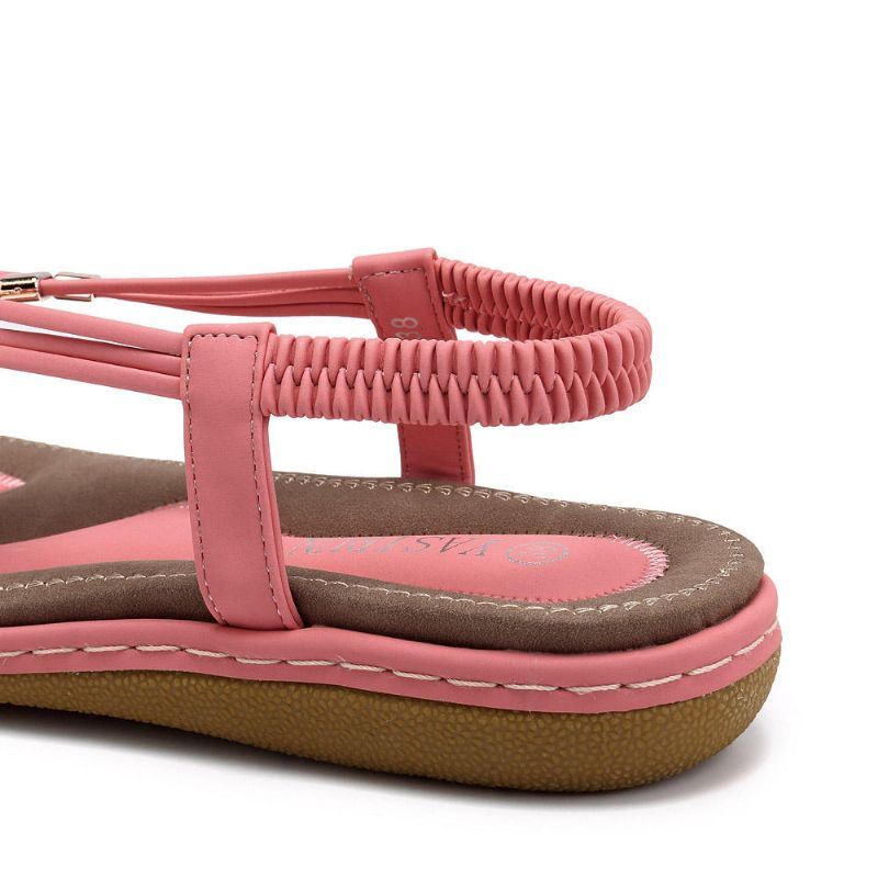 Boheemse Comfortabele Casual Platte Sandalen Voor Dames