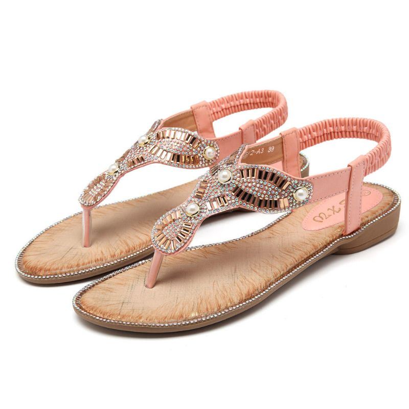 Bohemian Dames Strand Slippers Casual Sandalen