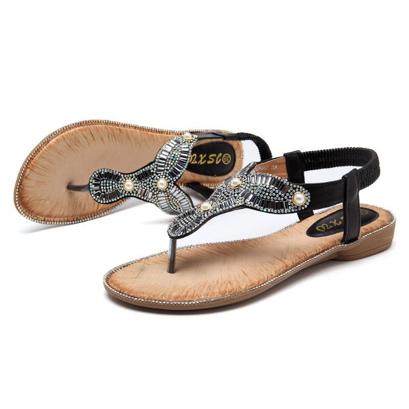 Bohemian Dames Strand Slippers Casual Sandalen