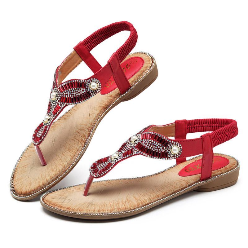 Bohemian Dames Strand Slippers Casual Sandalen