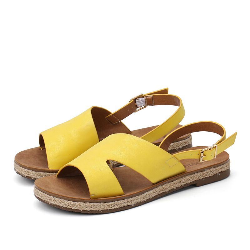 Casual Platte Sandalen Met Enkele Riem Voor Dames