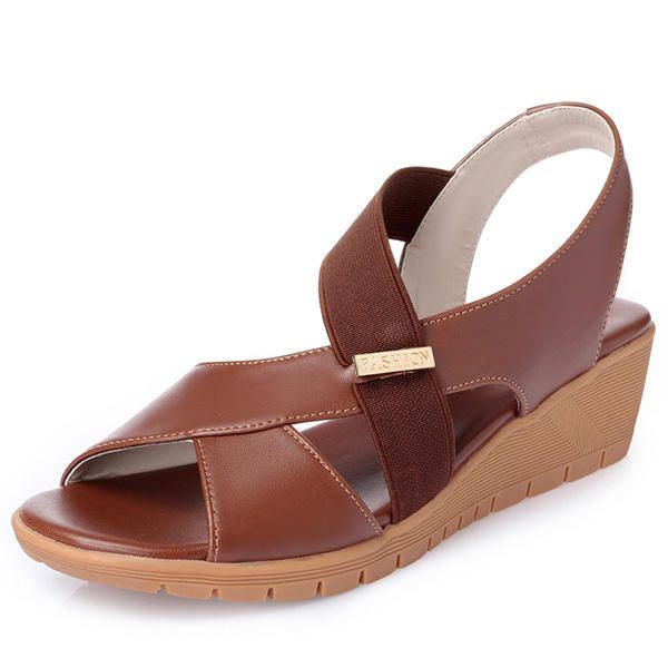 Casual Sandalen Met Sleehak Voor Dames Grote Maten