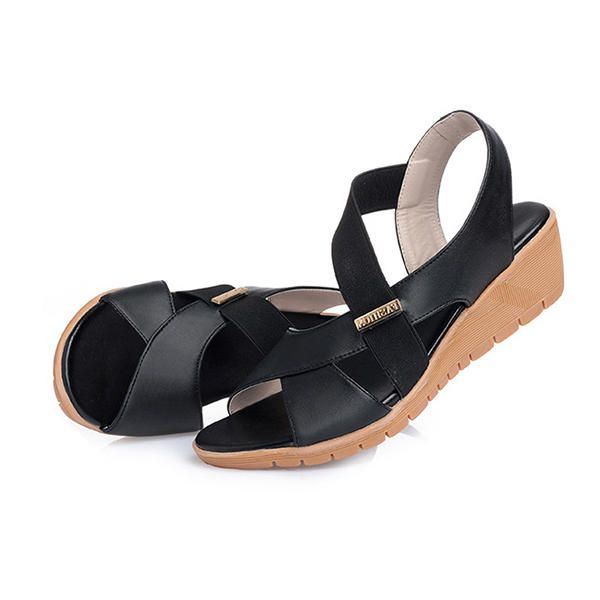 Casual Sandalen Met Sleehak Voor Dames Grote Maten