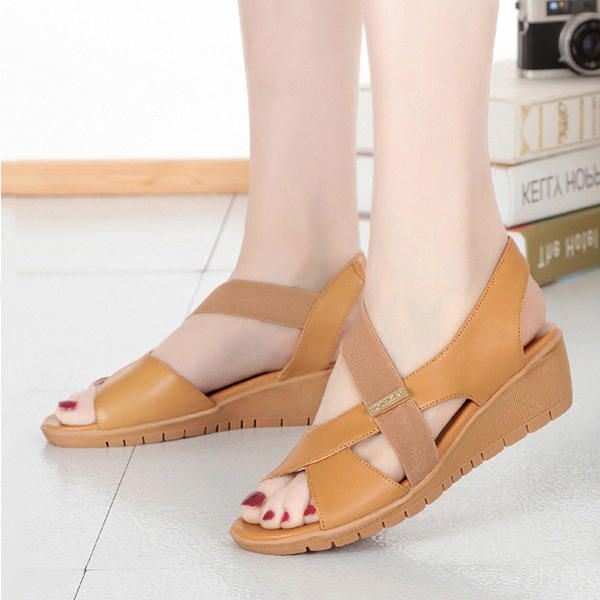 Casual Sandalen Met Sleehak Voor Dames Grote Maten