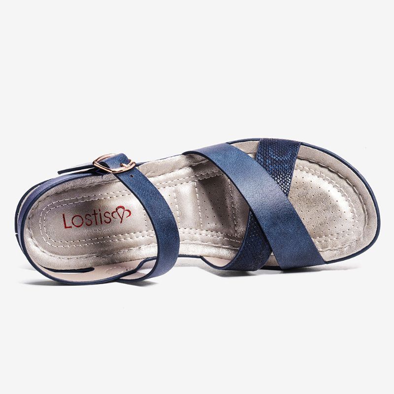 Comfortabele Casual Sandalen Met Sleehak Voor Dames