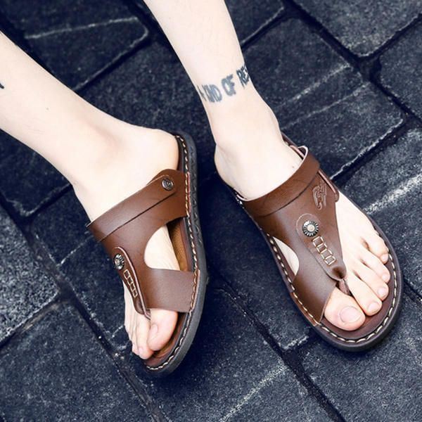 Comfortabele Tweeweg-slijtage-slippers Voor Heren Slippers En Sandalen