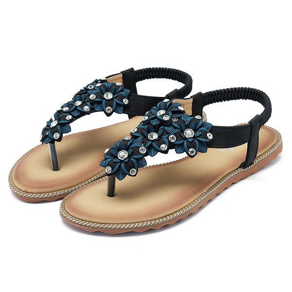 Dames Bohemian Casual Strand Zachte Platte Sandalen