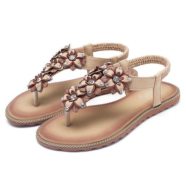 Dames Bohemian Casual Strand Zachte Platte Sandalen