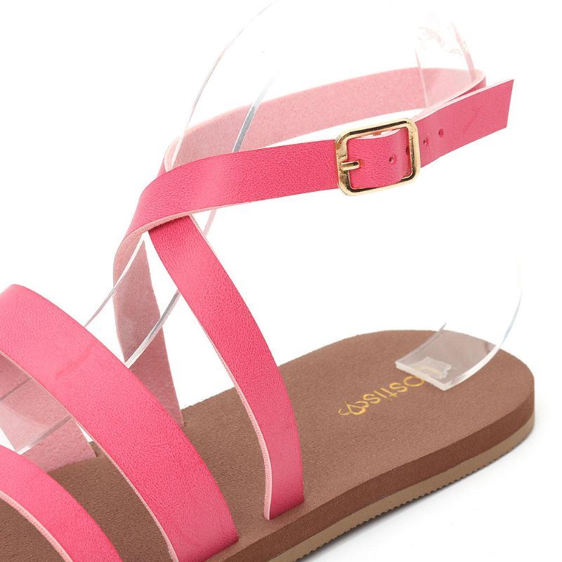 Dames Casual Cross Strap Clip Teen Sandalen