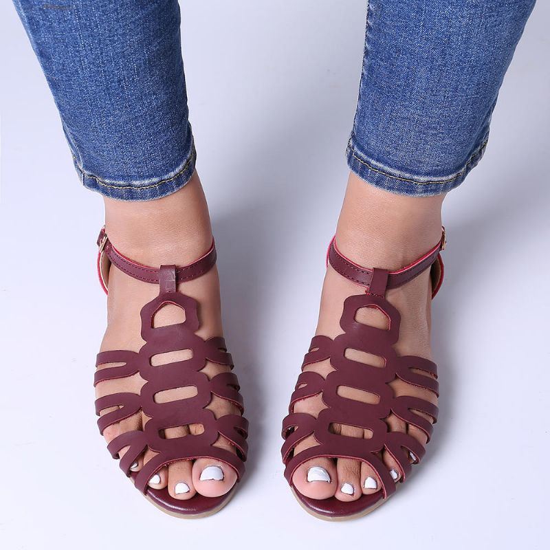 Dames Casual Hollow Lichtgewicht Gesp Sandalen