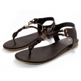 Dames Casual Soft Metal Beach Sandalen