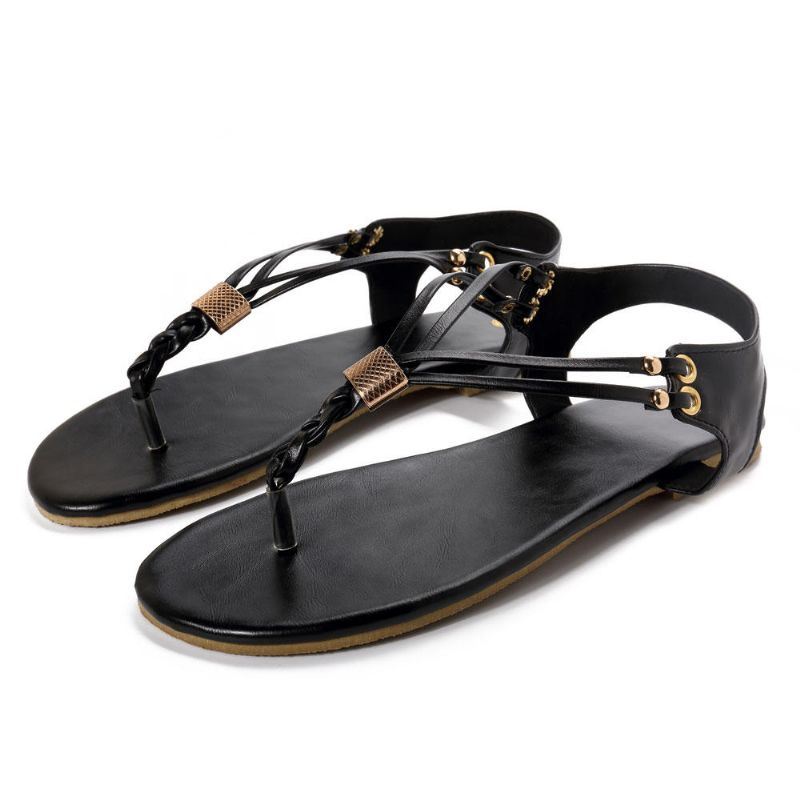 Dames Casual Soft Metal Beach Sandalen