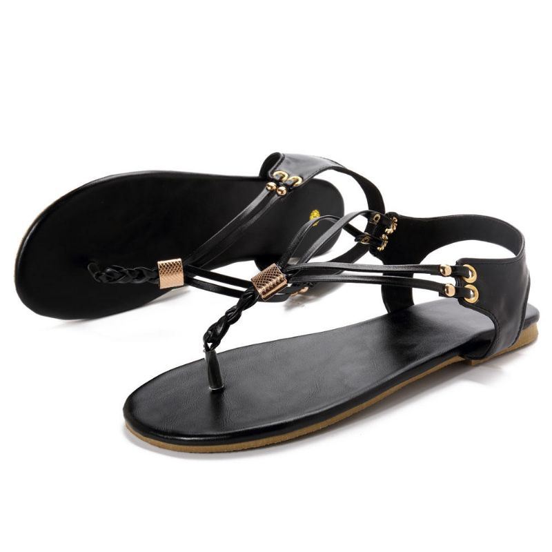 Dames Casual Soft Metal Beach Sandalen