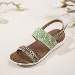 Dames Folkways Geborduurde Comfortabele Antislip Casual Strandsandalen