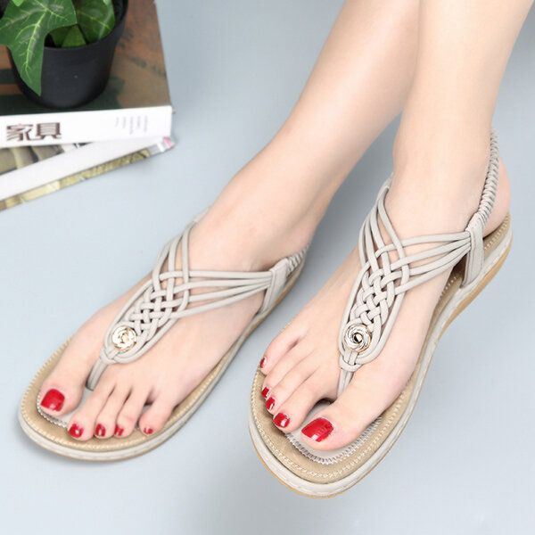 Dames Gebreide Casual Strand Sandalen