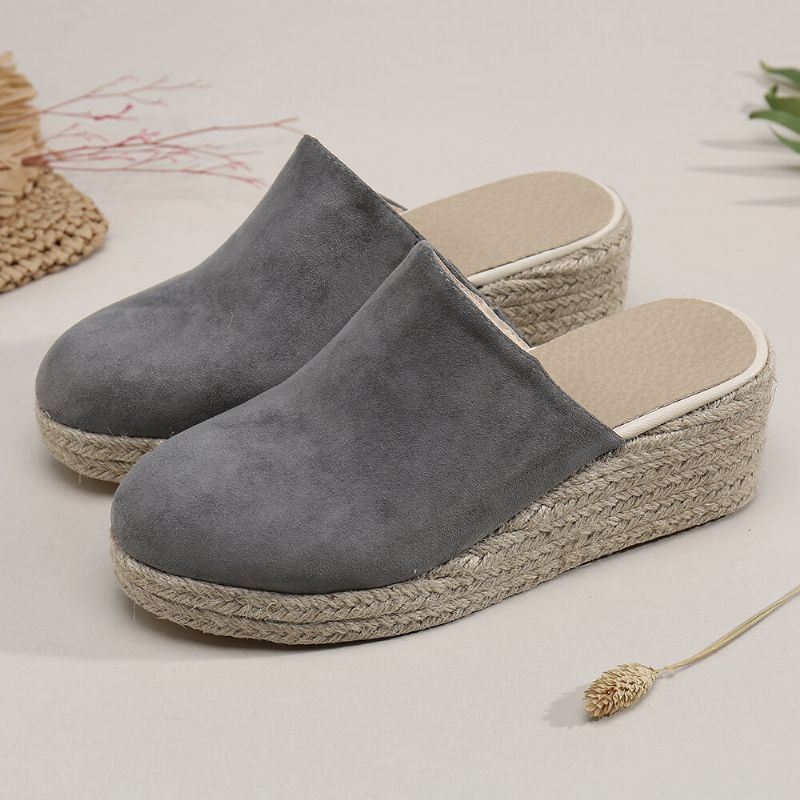 Dames Gesloten Teen Wearable Casual Wedges Sandalen