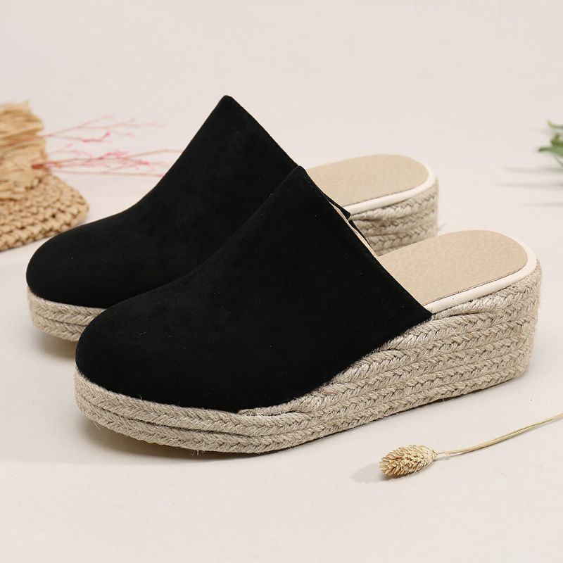 Dames Gesloten Teen Wearable Casual Wedges Sandalen