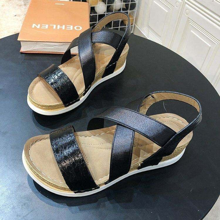 Dames Grote Maat Antislip Cross Belt Comfy Casual Sandalen