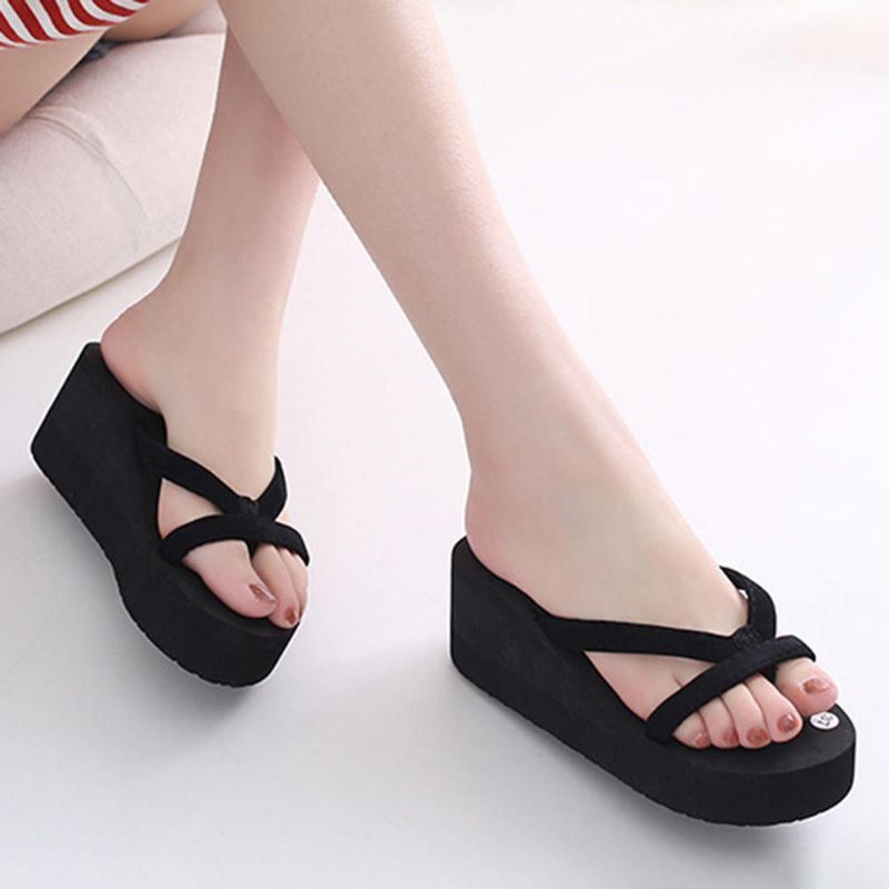 Dames Grote Maat Wedge Platform Sandalen Casual Strand Slippers