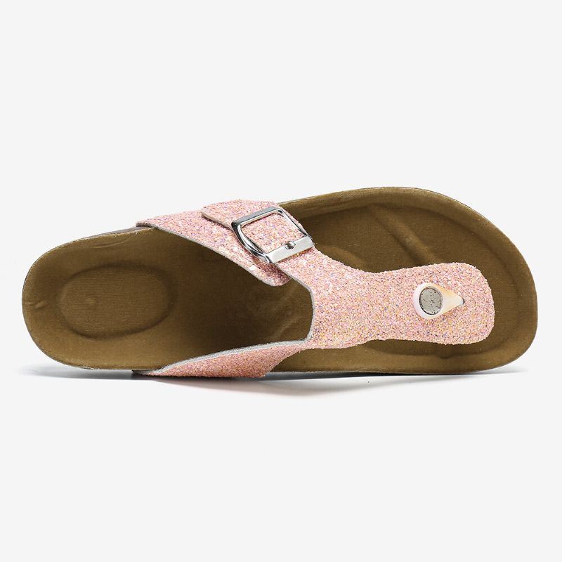 Dames Grote Maten Comfortabele Zachte Suède Clip Toe Instapsandalen