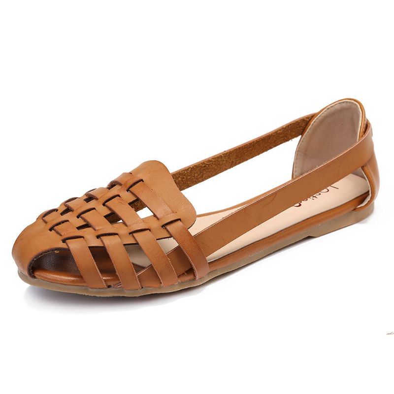 Dames Hollow Out Patroon Gesloten Teen Instapsandalen