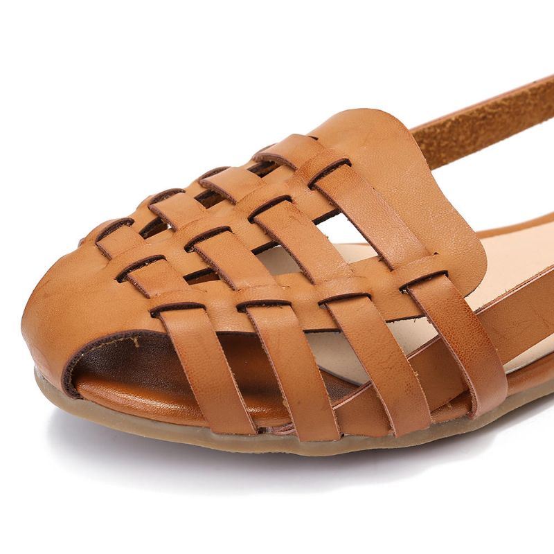 Dames Hollow Out Patroon Gesloten Teen Instapsandalen