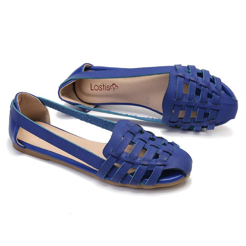 Dames Hollow Out Patroon Gesloten Teen Instapsandalen